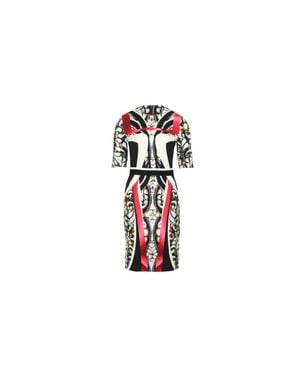 Peter Pilotto Geometric Print Sheath Dress - Black