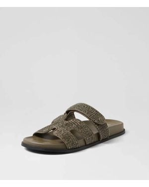 Silent D Hayzlen Woven Leather Sandals - Brown