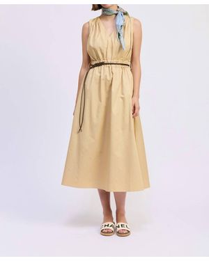 En Saison Cecilla Midi Dress - Natural