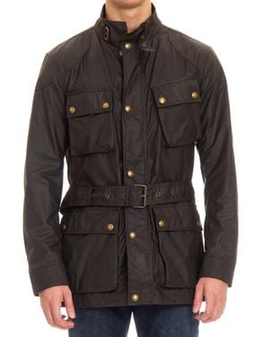 Belstaff Trialmaster Waxed Cotton Field Jacket - Black