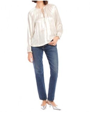 Fifteen Twenty Willow Peasant Blouse - Blue