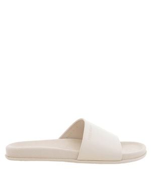 Ferragamo Ferragamo Natalie Nappa Slide Sandals, Size 7 - Natural