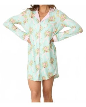 Pj Salvage Adrian Valencia Night Shirt - Green