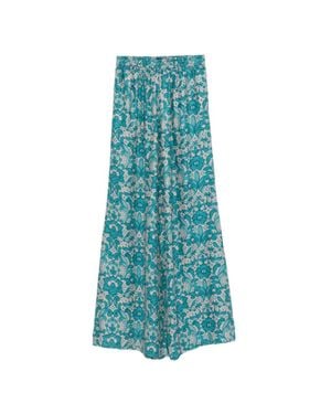 Gianluca Capannolo Antonia Printed Silk Pants - Blue