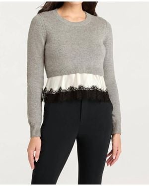 Cinq À Sept Zyla Pullover Sweater - Gray