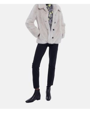 The Kooples Faux Fur Coat - Gray