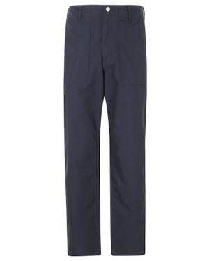 Edwin Baker Front Back Cargo Pockets Cotton-Blend Pants - Blue