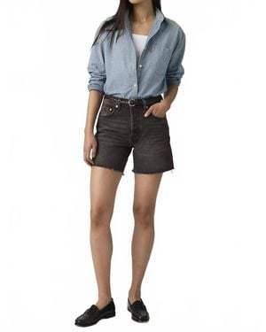 Levi's 501 Mid Thigh Short - Blue
