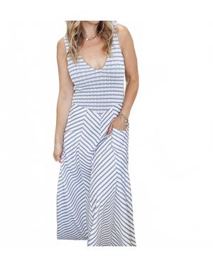 Blakeley Newport Coast Stripe Dress - Blue