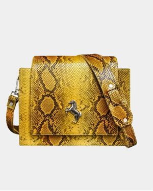TENTROYA Flap Python Bag - Metallic