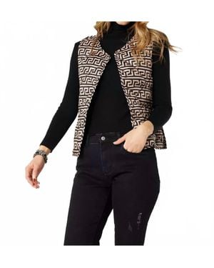 Coco + Carmen Braylin Reversible Quilted Vest - Black