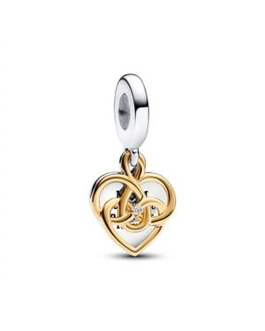 PANDORA Mom Double Dangle Charm - Metallic