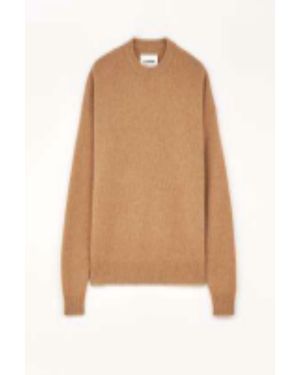 Jil Sander Crew Neck Long Sleeve Sweater - Natural