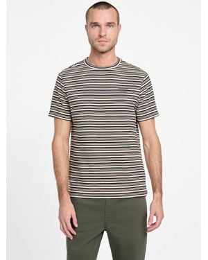 Guess Damian Striped Tee - Gray