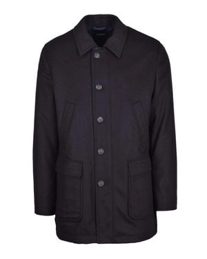 Maximilian Wool Cashmere Cloth Overcoat - Blue