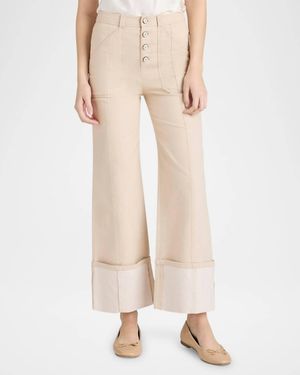 Cinq À Sept Cuffed Benji Pant - Natural