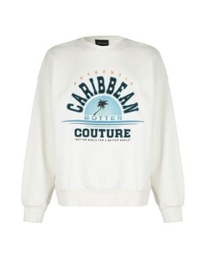 BOTTER Crewneck Sweatshirt Caribbean - White