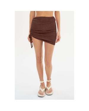 Lamarque Cacia Swimsuit Cover-Up Skirt - Brown