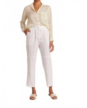 Bella Dahl Utility Tie Waist Trouser - White