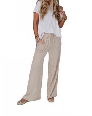 Three Bird Nest Relaxing Wide Leg Robin Pants - Natural