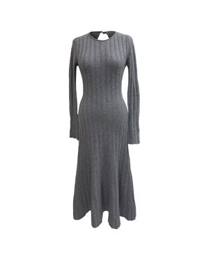 Reformation Evan Midi Dress - Gray