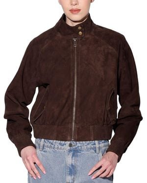 Walter Baker Bowie Suede Jacket - Brown