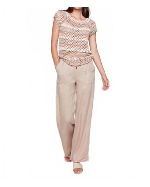Charlie b Crochet Cap Sleeve Top - Gray