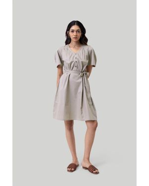 REISTOR Pleated Tent Dress - Multicolor