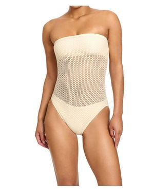 Robin Piccone Charlotte Bandeau One Piece - Natural