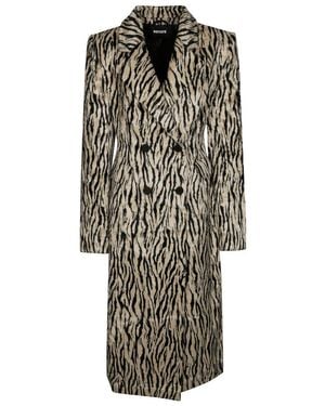 ROTATE BIRGER CHRISTENSEN Printed Faux Fur Coat - Multicolor