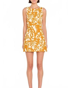 Amanda Uprichard Avellina Skort Romper - Yellow