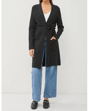 Be Cool Way I Do Knit Coat - Black
