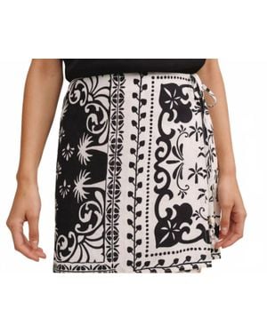 Bella Dahl Wrap Skirt With Sash - Black