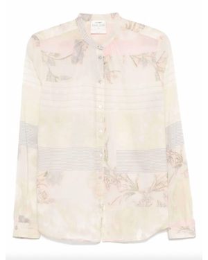 forte_forte Sacred Garden Print Voile Shirt - Natural