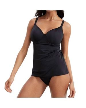 Freya Jewel Cove Underwire Tankini Top - Black