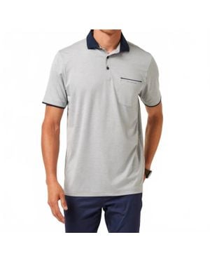 Travis Mathew Call It Off Polo Shirt - Gray