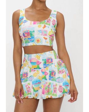 Show Me Your Mumu Celeste Skort - Blue