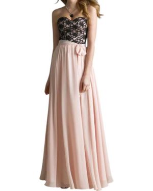 Mori Lee Lace And Chiffon Dress - Multicolor
