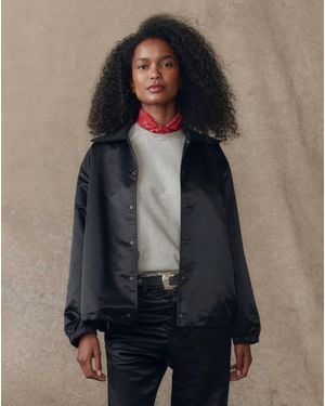 The Great The Satin Coach's Jacket - Blue