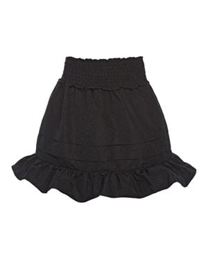 Sea Diana Taffeta Smocked Skirt - Black