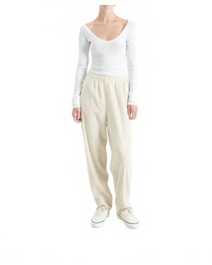 American Vintage Padow Carrot-Cut Trouser Pants - White