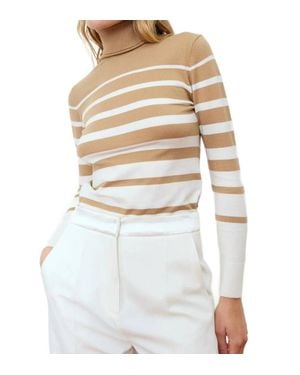 DELUC Silene Striped Sweater - White