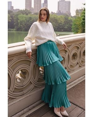 TRUEDAMES In Love With Me Woven Skirt - Green