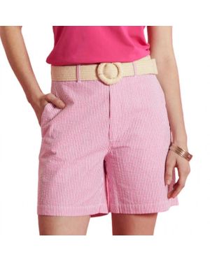tyler boe Bev Seersucker Bermuda Short - Pink