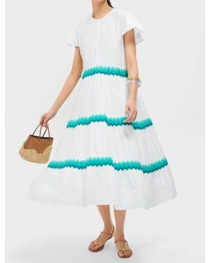 Oliphant V-Neck Maxi Dress - White