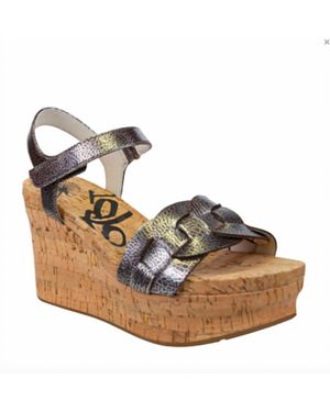 Otbt Charleston Wedge Sandals - Metallic