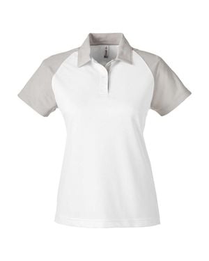 Team 365 Command Snag-Protection Colorblock Polo - White