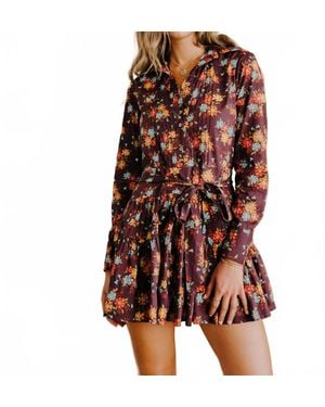 LOVE THE LABEL Kay Mini Dress - Brown