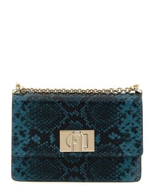 Furla Goatskin Crossbody Bag - Blue