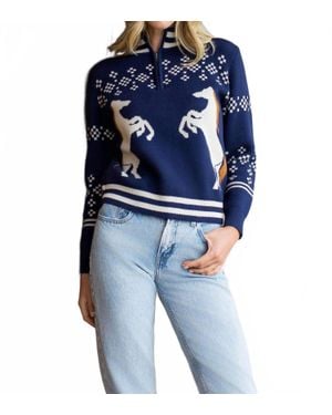 Thml Mallory Sweater Top - Blue